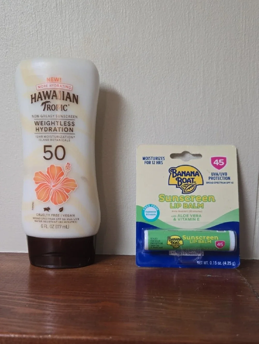 Weightless Hydration SPF 50 Sunscreen - Body And SPF 45 for Lips.